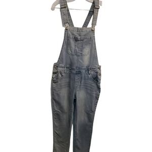 Wallflower Women's Denim Jeans Light washed Bib Overalls XL